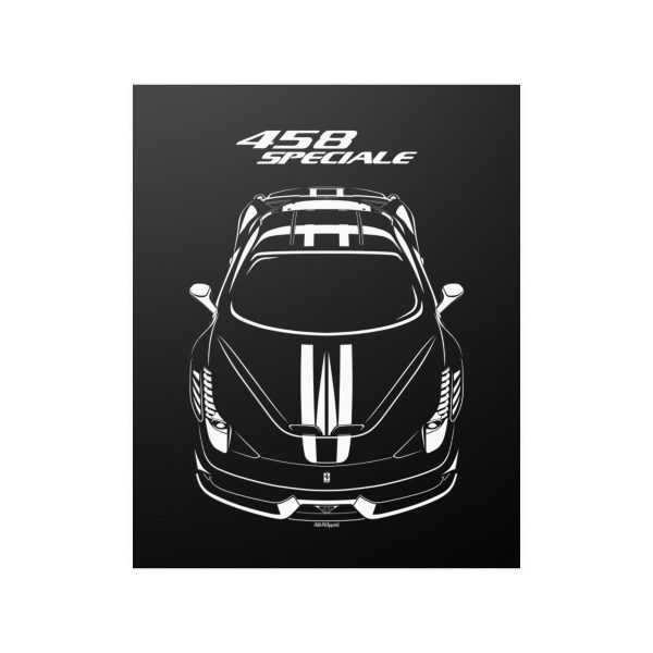 Ferrari 458 Speciale Stripe Poster 16 x 20 inch by Auto Art Apparel