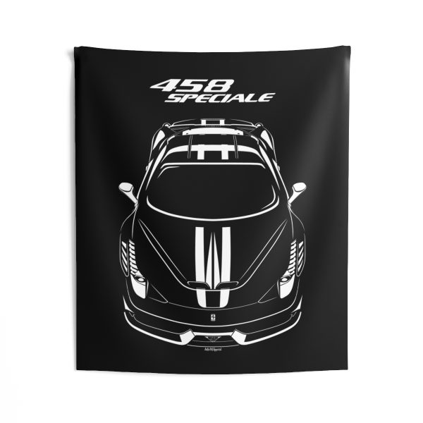 Ferrari 458 Speciale Stripe Tapestry 50 x 60 inch by Auto Art Apparel