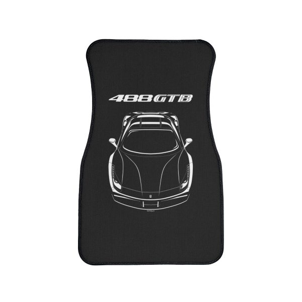 Ferrari 488 GTB Car Mat Front Carpet Floor Mats by Auto Art Apparel