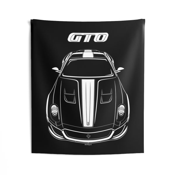 Ferrari 599 GTO Stripe Tapestry 50 x 60 inch by Auto Art Apparel