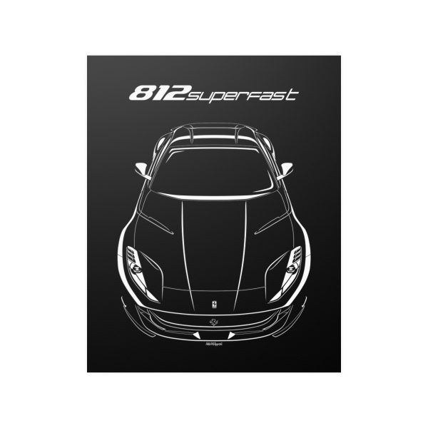Ferrari 812 Superfast Poster 16 x 20 inch by Auto Art Apparel