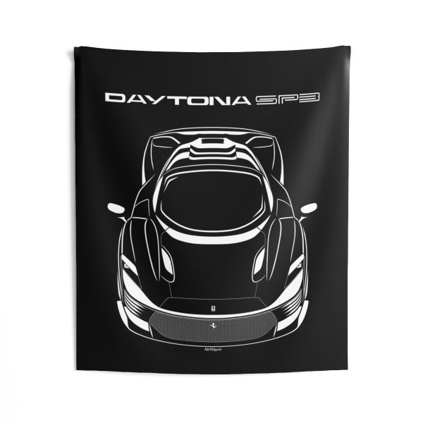 Ferrari Daytona SP3 Tapestry 50 x 60 inch by Auto Art Apparel