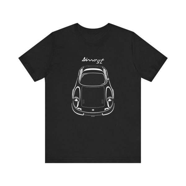 Ferrari Dino 246 GT T-shirt Black by Auto Art Apparel