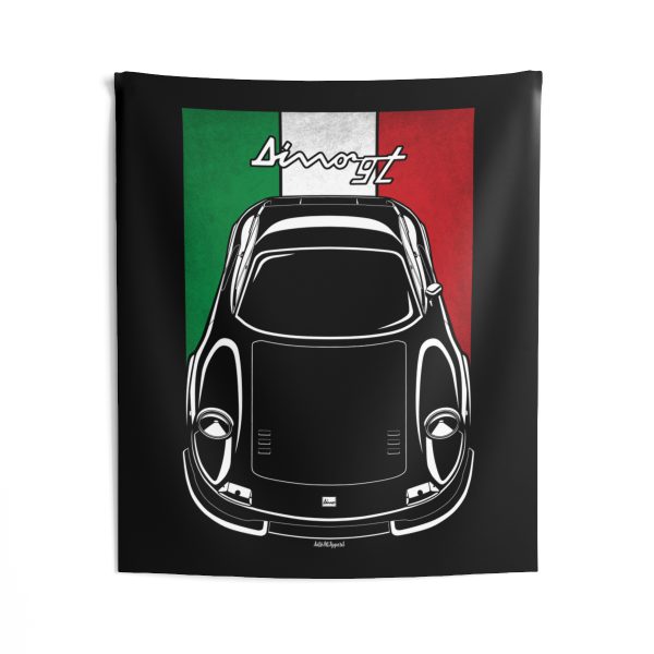 Ferrari Dino 246 GT Tapestry - Italy Flag Wall Art 50 x 60 inch by Auto Art Apparel