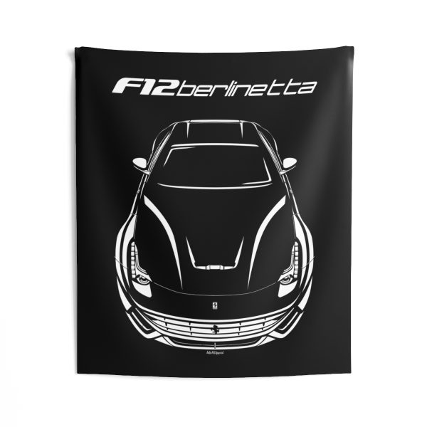 Ferrari F12 Berlinetta Tapestry 50 x 60 inch by Auto Art Apparel