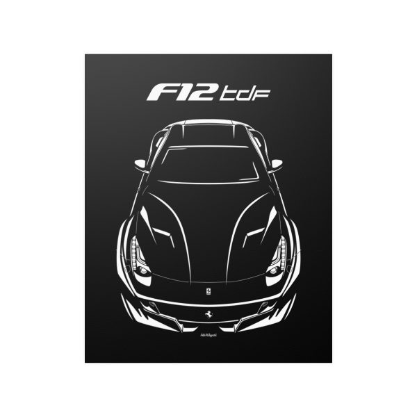 Ferrari F12 TDF Poster 16 x 20 inch by Auto Art Apparel