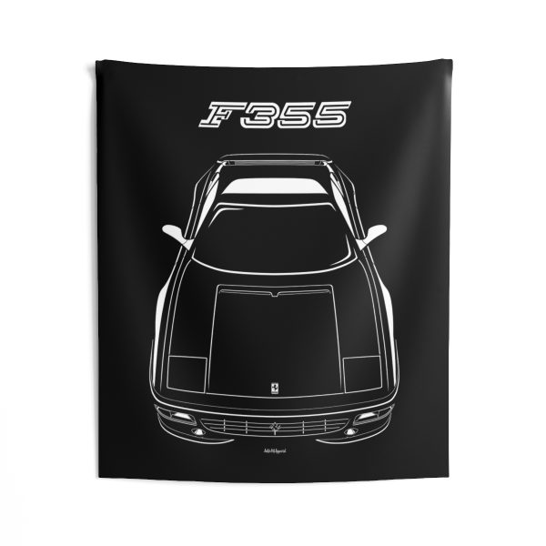 Ferrari F355 Berlinetta Tapestry 50 x 60 inch by Auto Art Apparel