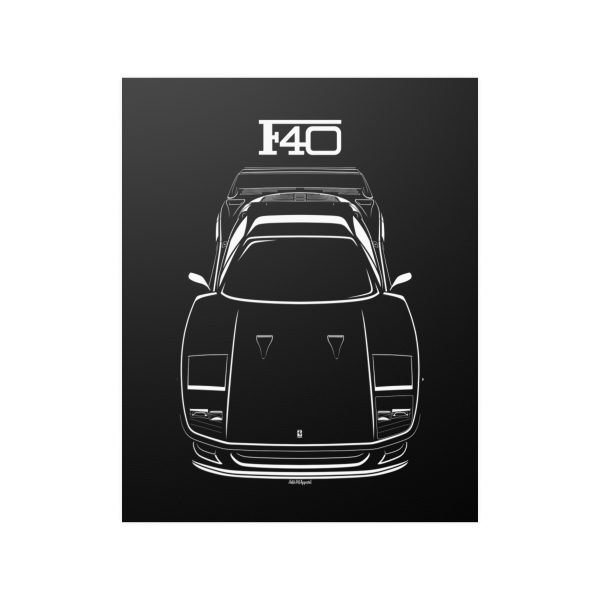 Ferrari F40 Poster 16 x 20 inch by Auto Art Apparel