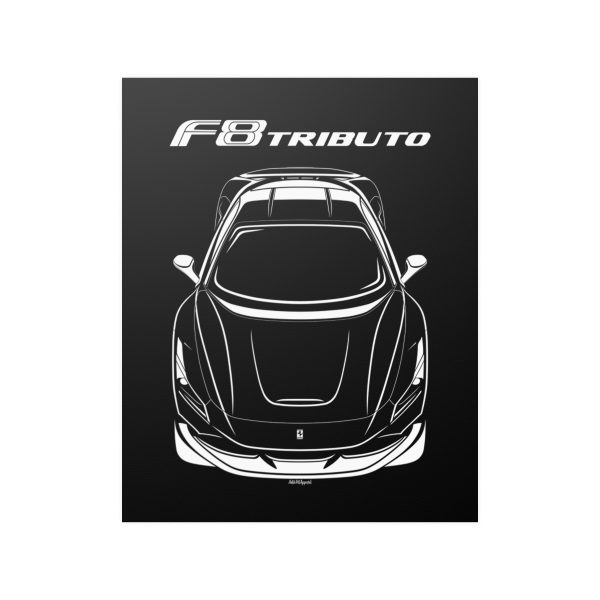 Ferrari F8 Tributo Poster 16 x 20 inch by Auto Art Apparel
