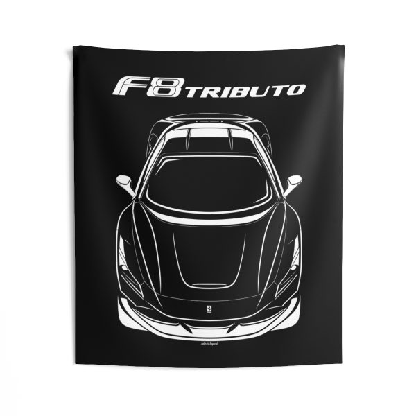 Ferrari F8 Tributo Tapestry 50 x 60 inch by Auto Art Apparel