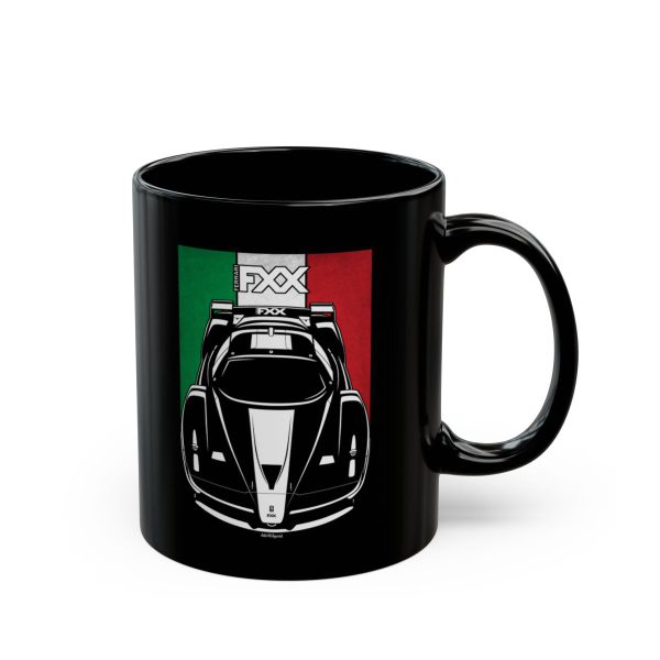 Ferrari FXX Mug - Italy Flag Coffee Mug 11 oz by Auto Art Apparel