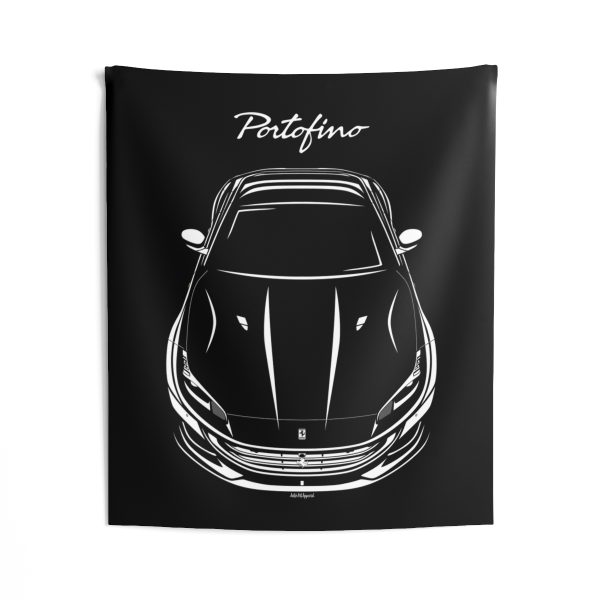 Ferrari Portofino Tapestry 50 x 60 inch by Auto Art Apparel