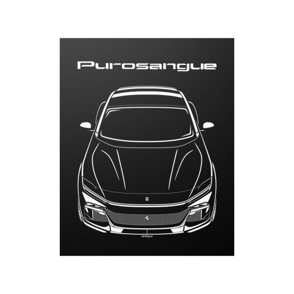Ferrari Purosangue Poster 16 x 20 inch by Auto Art Apparel