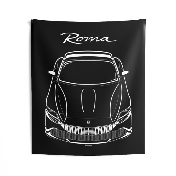 Ferrari Roma Tapestry 50 x 60 inch by Auto Art Apparel