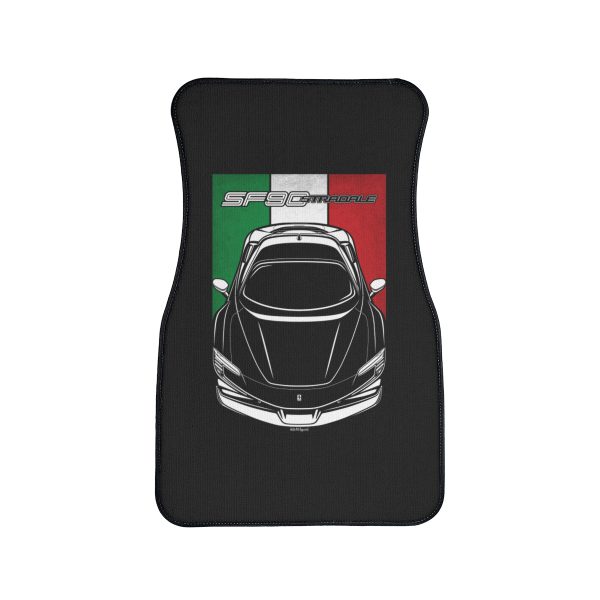 Ferrari SF90 Stradale Car Mat - Italy Flag Floor Mats Front Carpet Floor Mats by Auto Art Apparel