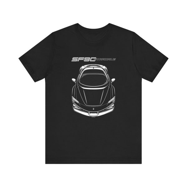 Ferrari SF90 Stradale T-shirt Black by Auto Art Apparel