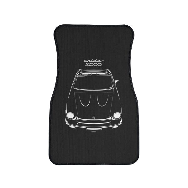 Fiat 124 Sport Spyder Car Mat Front Carpet Floor Mats by Auto Art Apparel