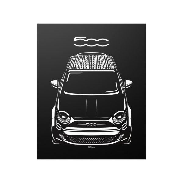 Fiat 500 la Prima Poster 16 x 20 inch by Auto Art Apparel