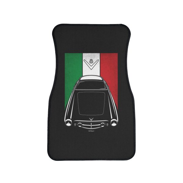 Fiat 8V Supersonic Car Mat - Italy Flag Floor Mats Front Carpet Floor Mats by Auto Art Apparel