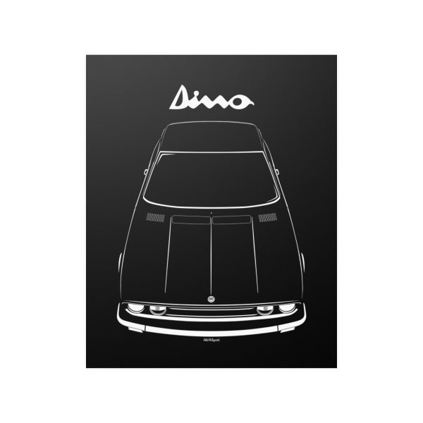 Fiat Dyno Coupe 1966-1969 Poster 16 x 20 inch by Auto Art Apparel