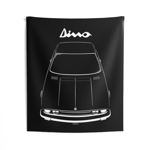 Fiat Dyno Coupe 1966-1969 Tapestry 50 x 60 inch by Auto Art Apparel