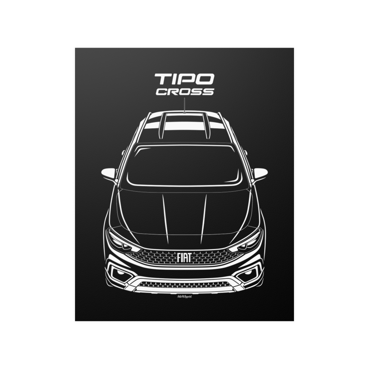 Fiat Tipo Cross 2021-2024 Poster 16 x 20 inch by Auto Art Apparel