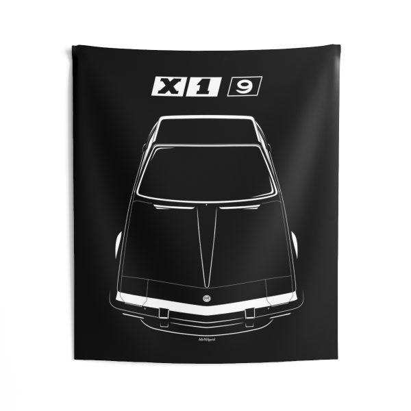 Fiat X1 9 Tapestry 50 x 60 inch by Auto Art Apparel