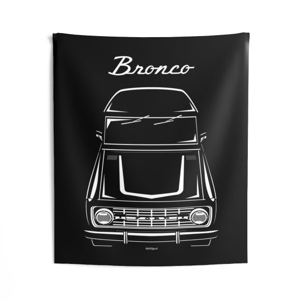 Ford Bronco 1st gen Tapestry 50 x 60 inch by Auto Art Apparel