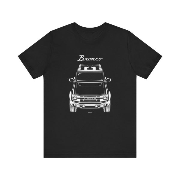 Ford Bronco Heritage Edition T-shirt Black by Auto Art Apparel