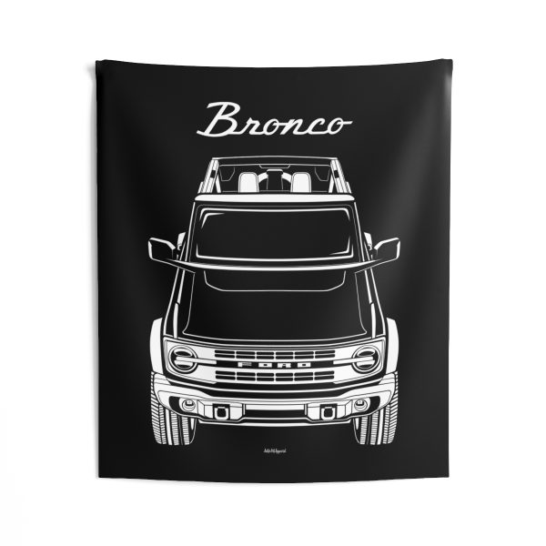 Ford Bronco Heritage Edition Tapestry 50 x 60 inch by Auto Art Apparel