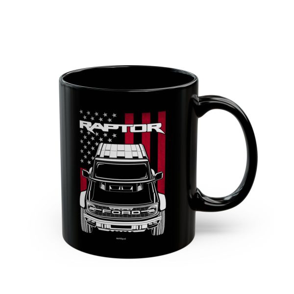 Ford Bronco Raptor Mug - US Flag Coffee Mug 11 oz by Auto Art Apparel