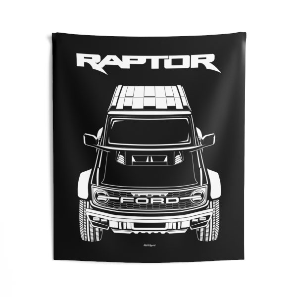 Ford Bronco Raptor Tapestry 50 x 60 inch by Auto Art Apparel
