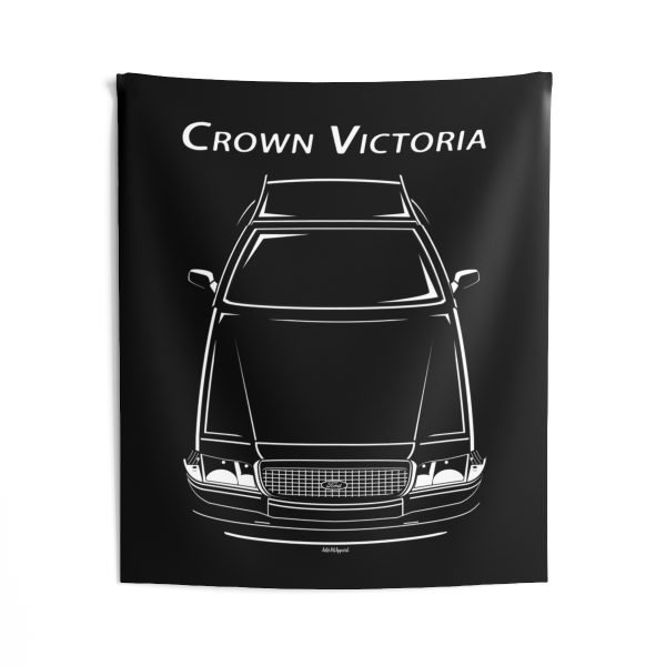 Ford Crown Victoria Police Interceptor Tapestry 50 x 60 inch by Auto Art Apparel
