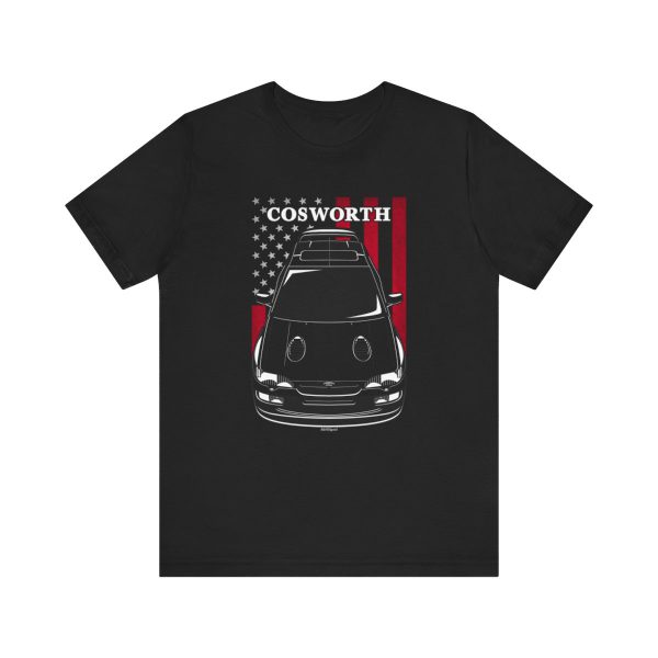 Ford Escort RS Cosworth 1992-1996 T-shirt - US Flag Shirt by Auto Art Apparel