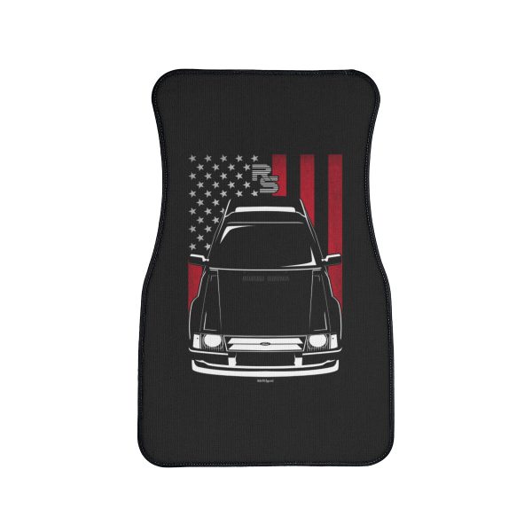 Ford Escort RS Turbo 1981-1986 Car Mat - US Flag Floor Mats Front Carpet Floor Mats by Auto Art Apparel