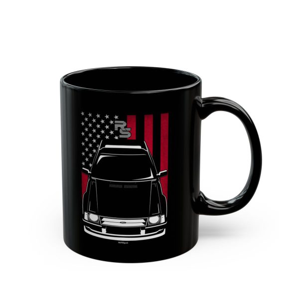 Ford Escort RS Turbo 1981-1986 Mug - US Flag Coffee Mug 11 oz by Auto Art Apparel