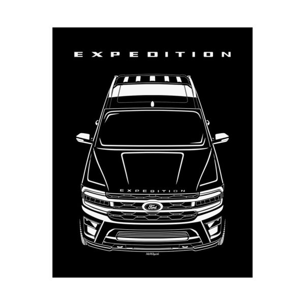 Ford Expedition 2022-2024 Poster 16 x 20 inch by Auto Art Apparel