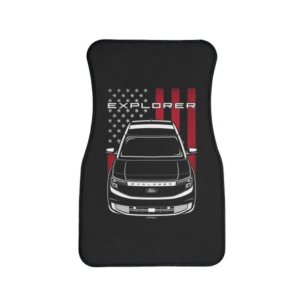Ford Explorer EV 2024 Car Mat - US Flag Floor Mats Front Carpet Floor Mats by Auto Art Apparel