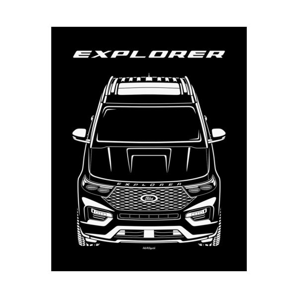 Ford Explorer ST 2020-2023 Poster 16 x 20 inch by Auto Art Apparel
