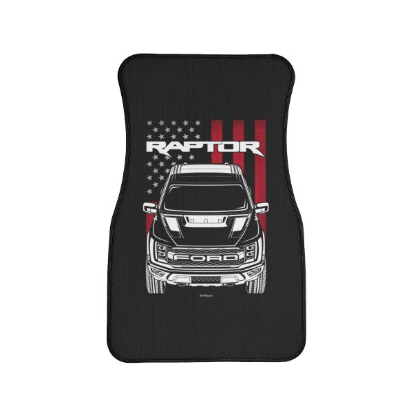 Ford F 150 Raptor 2021-2023 Car Mat - US Flag Floor Mats Front Carpet Floor Mats by Auto Art Apparel