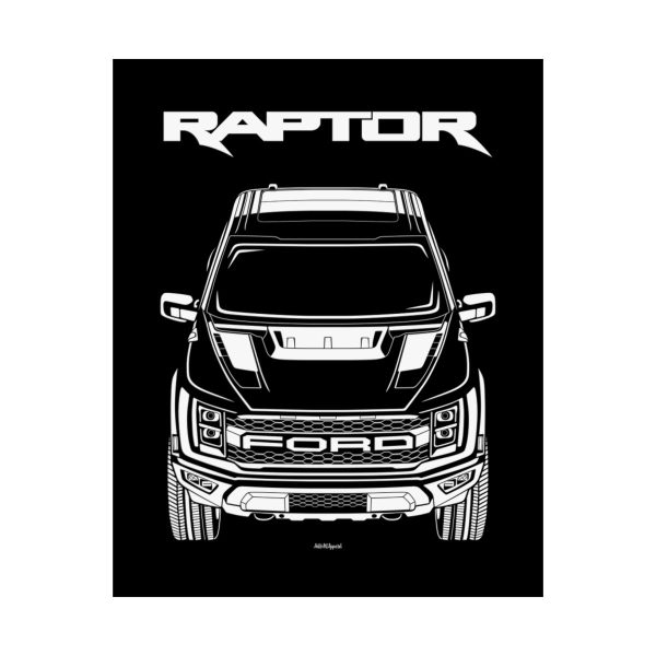 Ford F 150 Raptor 2021-2023 Poster 16 x 20 inch by Auto Art Apparel