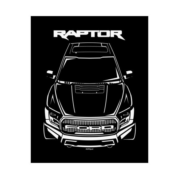 Ford F150 Raptor 2017-2020 Poster 16 x 20 inch by Auto Art Apparel