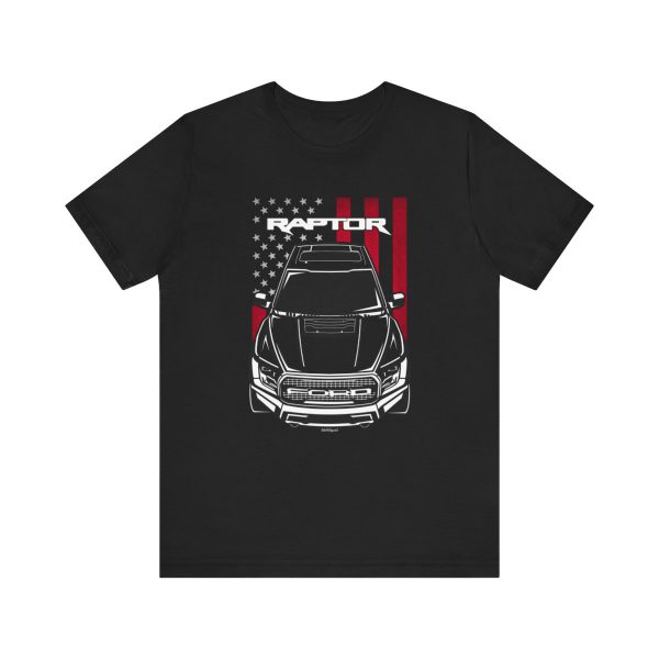 Ford F150 Raptor 2017-2020 T-shirt - US Flag Shirt by Auto Art Apparel