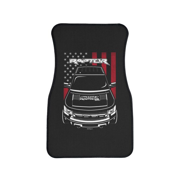Ford F150 SVT Raptor 2010-2014 Car Mat - US Flag Floor Mats Front Carpet Floor Mats by Auto Art Apparel