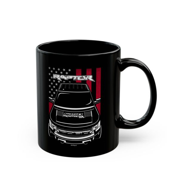 Ford F150 SVT Raptor 2010-2014 Mug - US Flag Coffee Mug 11 oz by Auto Art Apparel