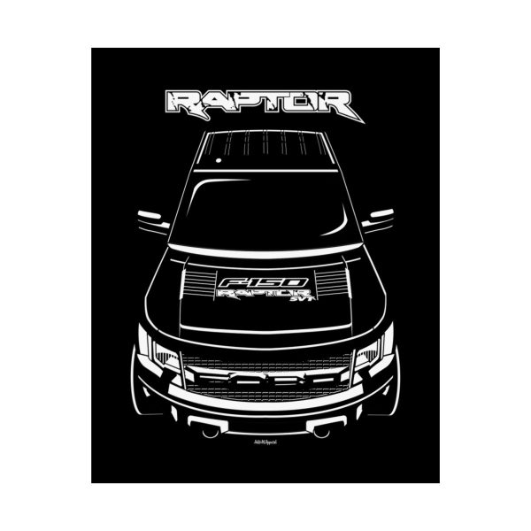 Ford F150 SVT Raptor 2010-2014 Poster 16 x 20 inch by Auto Art Apparel