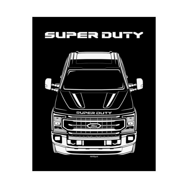 Ford F350 Super Duty 2020-2022 Poster 16 x 20 inch by Auto Art Apparel