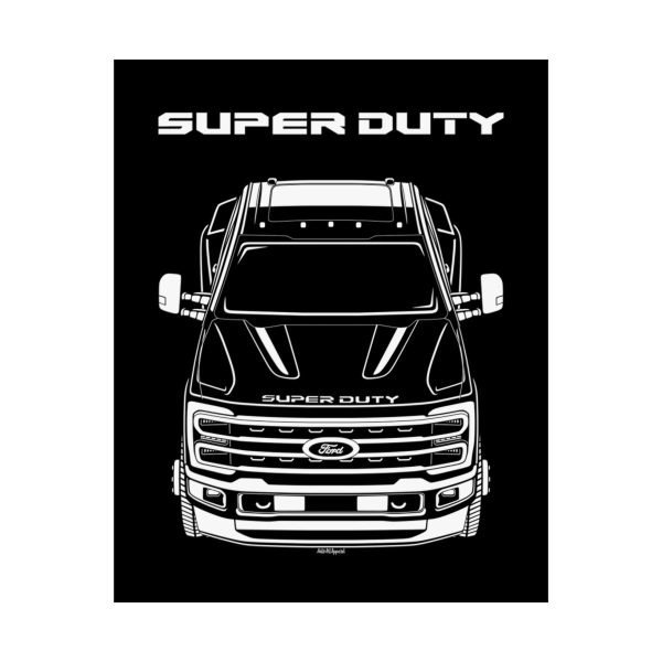 Ford F350 Super duty 2023-2024 Poster 16 x 20 inch by Auto Art Apparel