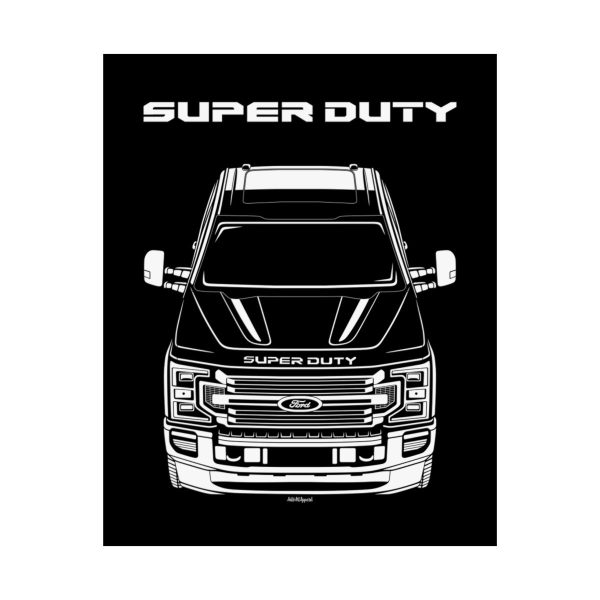 Ford F350 Super duty Limited Edition 2020-2022 Poster 16 x 20 inch by Auto Art Apparel
