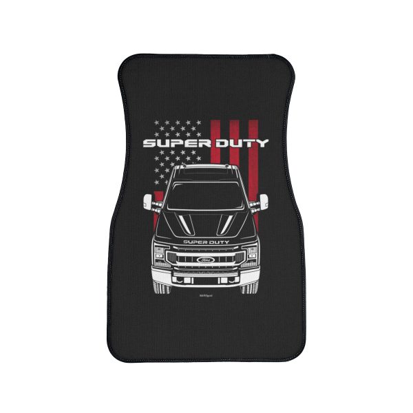 Ford F350 Super Duty XLT 2020-2022 Car Mat - US Flag Floor Mats Front Carpet Floor Mats by Auto Art Apparel